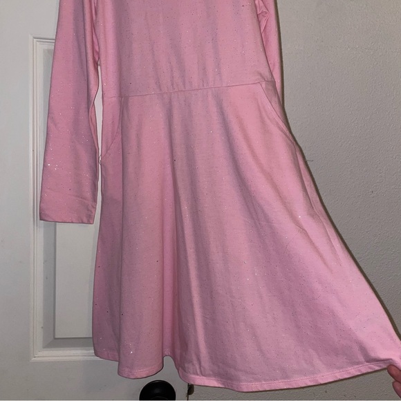 New without tags Wonder Nation Pink glitter dress size L 10/12 - Picture 6 of 7